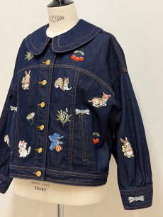 画像2: 【5月中旬〜5月下旬】fortune刺繍Gジャン(M) 　6190040 (2)