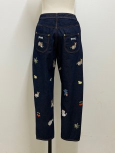 画像5: 【5月中旬〜5月下旬】fortune刺繍デニムパンツ(M)　6140050 (5)