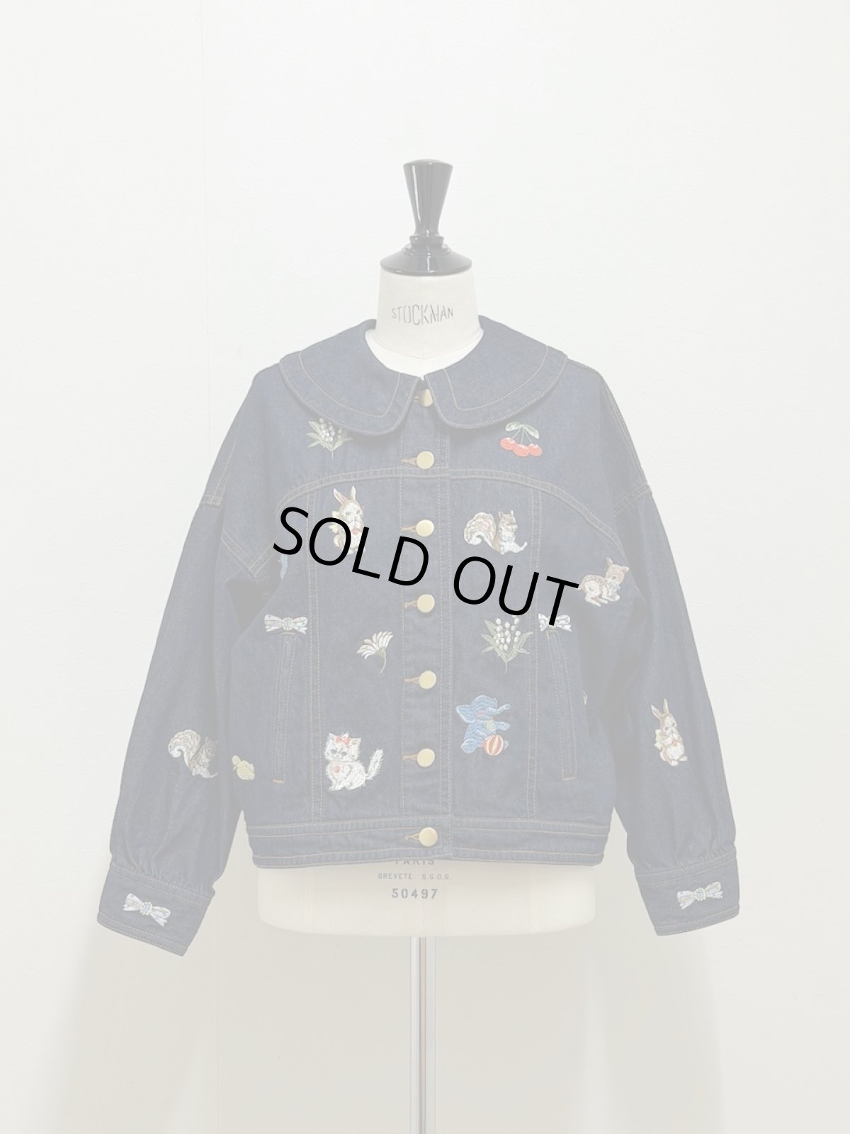 画像1: 【5月中旬〜5月下旬】fortune刺繍Gジャン(M) 　6190040 (1)