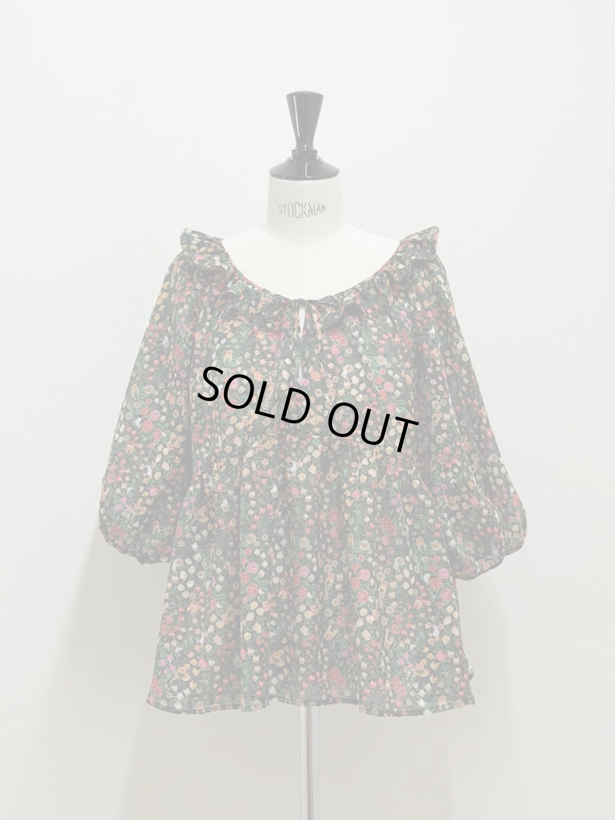 画像9: 【5月下旬〜6月上旬】秘密の猫庭ブラウス（M） 6170110 (9)