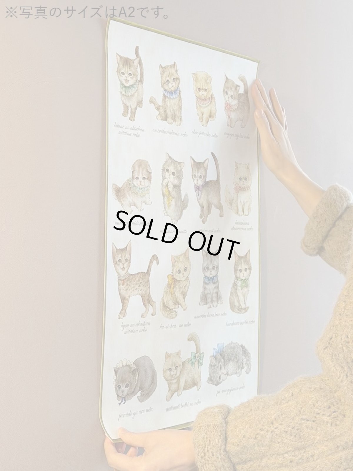 画像1: 【3月下旬〜4月上旬】こねこ図鑑ポスターA2　6100330 (1)