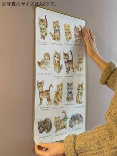 画像1: 【3月下旬〜4月上旬】こねこ図鑑ポスターA1　6100320 (1)