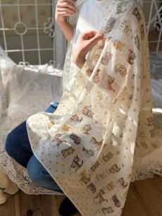 画像6: 【4月下旬〜5月中旬】こねこ図鑑UVストール　6100340 (6)