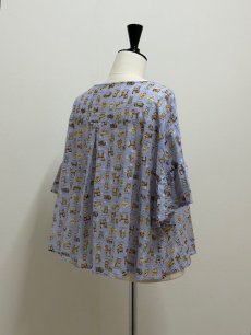 画像8: 【6月上旬〜6月中旬】こねこ図鑑ヒララブラウス（3L） 6670160 ※数量限定 (8)