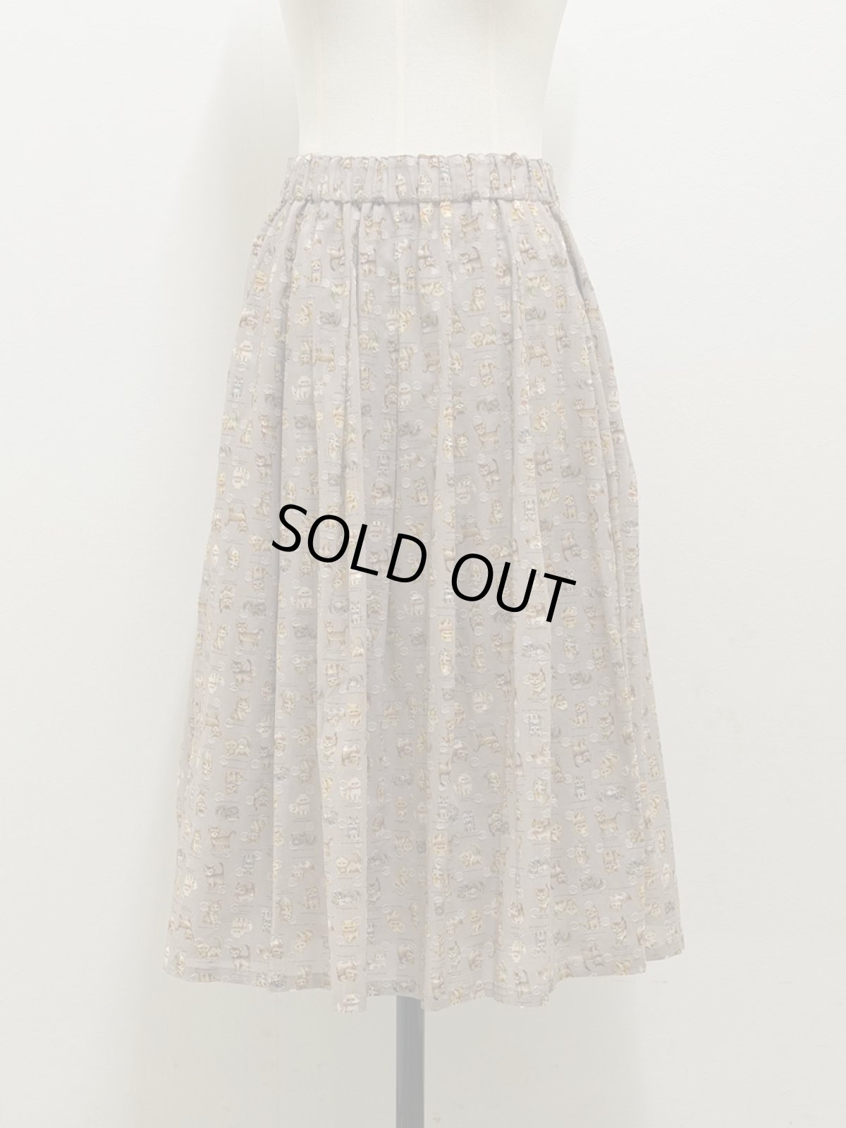 画像1: Y・Y様【6月上旬〜6月中旬】こねこ図鑑ボリュームスカート（3L）6660340 ※数量限定 (1)