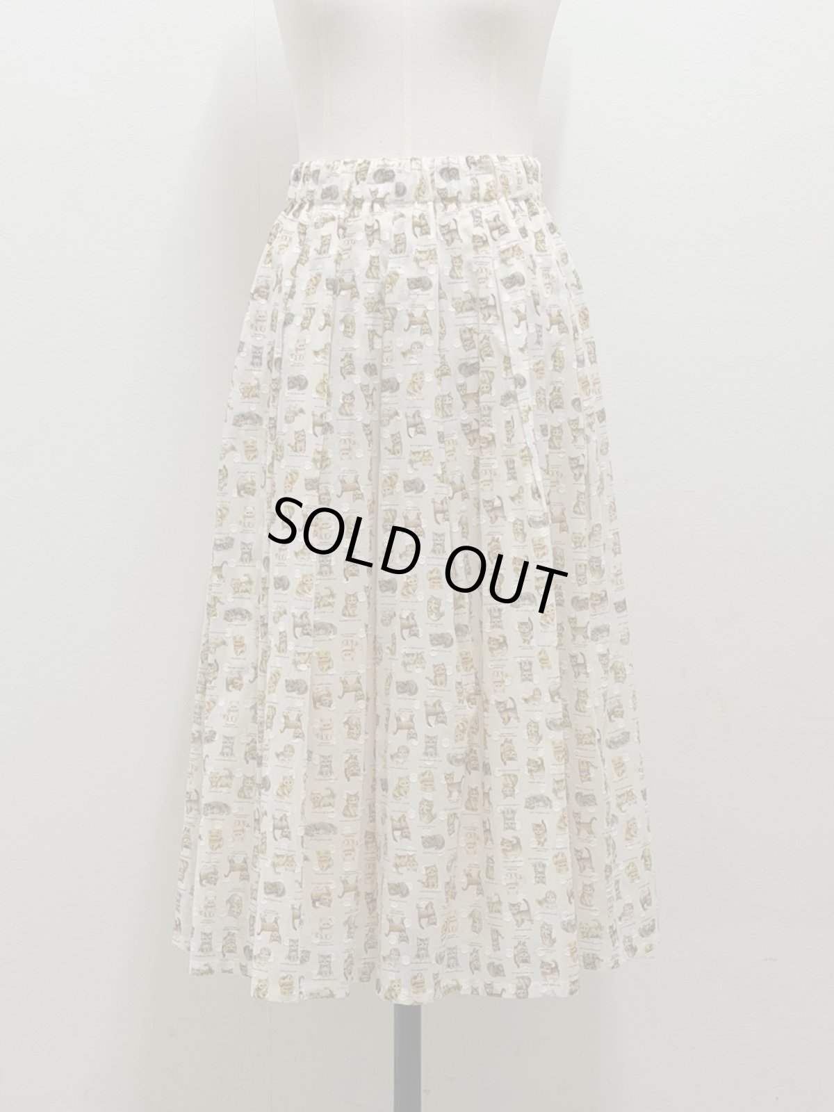 画像4: Y・Y様【6月上旬〜6月中旬】こねこ図鑑ボリュームスカート（3L）6660340 ※数量限定 (4)