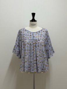 画像5: 【6月上旬〜6月中旬】こねこ図鑑ヒララブラウス（3L） 6670160 ※数量限定 (5)