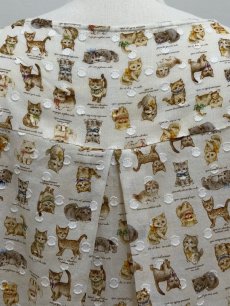 画像11: 【6月上旬〜6月中旬】こねこ図鑑ヒララブラウス（3L） 6670160 ※数量限定 (11)