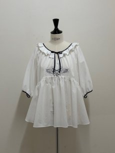 画像5: 【6月上旬〜6月中旬】ラブスワンブラウス（3L） 6670180A (5)