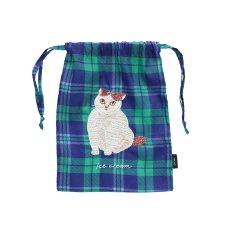 画像1: 松尾ミユキ Sheer Drawstring pouch Momo MM592 (1)
