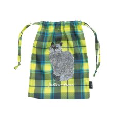 画像1: 松尾ミユキ Sheer Drawstring pouch Leo MM593 (1)