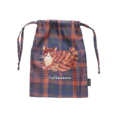画像1: 松尾ミユキ Sheer Drawstring pouch Maron MM594 (1)