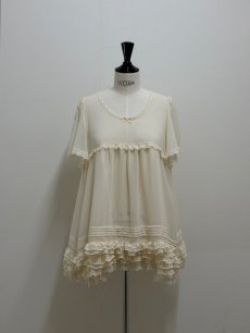 画像4: 【7月下旬〜8月上旬】デコレーションブラウス（3L） 6670210 (4)