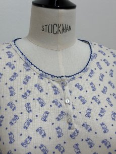 画像8: 【7月下旬〜8月上旬】BunnyパターンメッシュロンT（3L）6680310 (8)