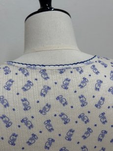 画像12: 【7月下旬〜8月上旬】BunnyパターンメッシュロンT（3L）6680310 (12)