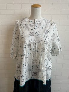 画像1: kilki ブラウス ホロスコープ WH (1)
