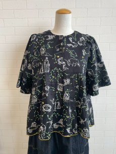 画像1: kilki ブラウス ホロスコープ BK (1)