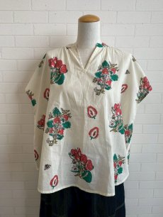画像1: kilki ブラウス ストロベリービー WH (1)