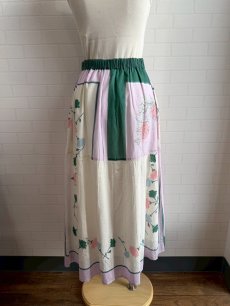画像3: kilki スカート スカーフプリント PU (3)