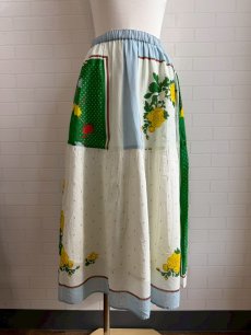 画像1: kilki スカート スカーフプリント BE (1)