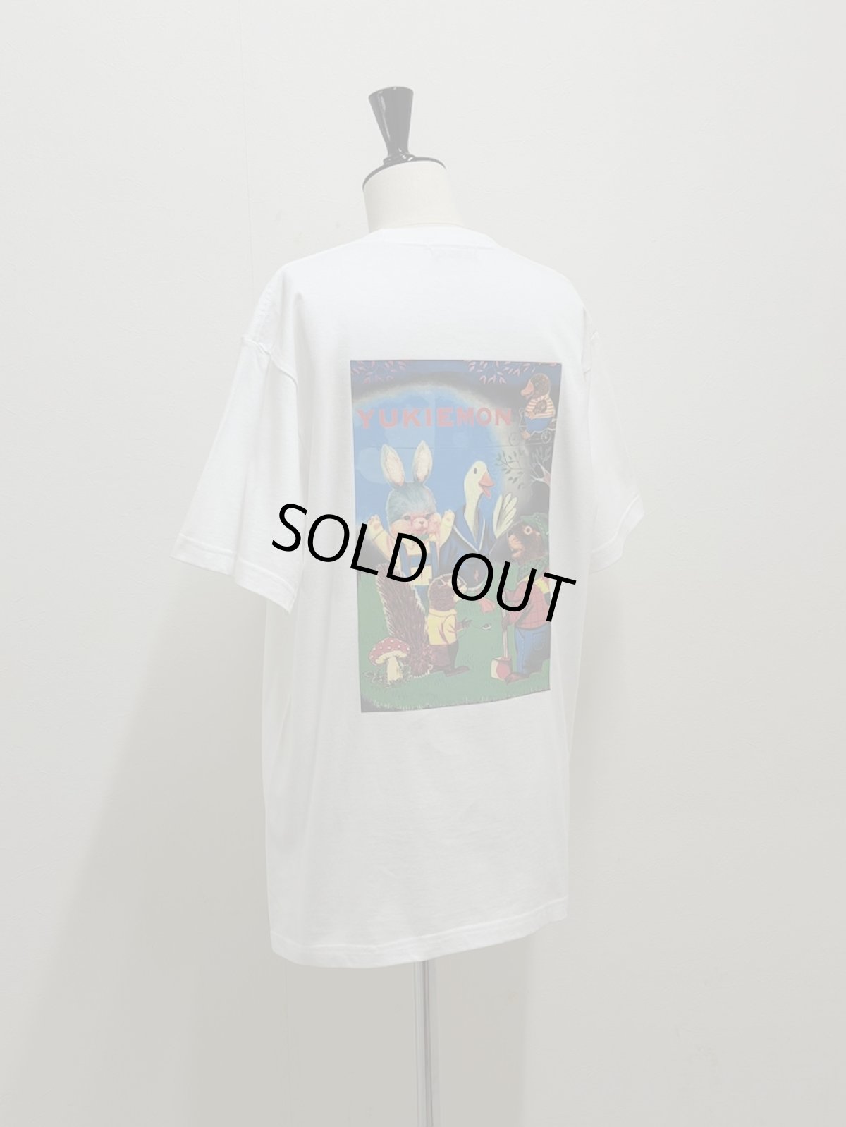 画像1: 【6月中旬〜6月下旬】ぺたぺたプレーンTシャツ・yukiemon 3L(長め3L) 6680190-1C (1)