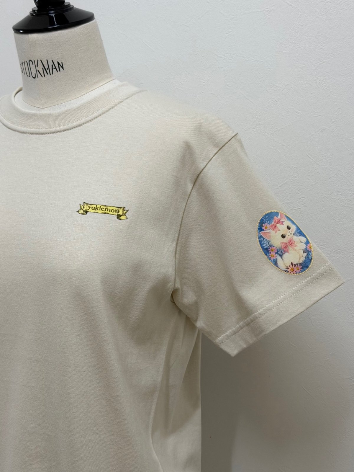 画像2: 【6月中旬〜6月下旬】ぺたぺたプレーンTシャツ・ねこ 2XL（メンズサイズ）6680200-1A (2)