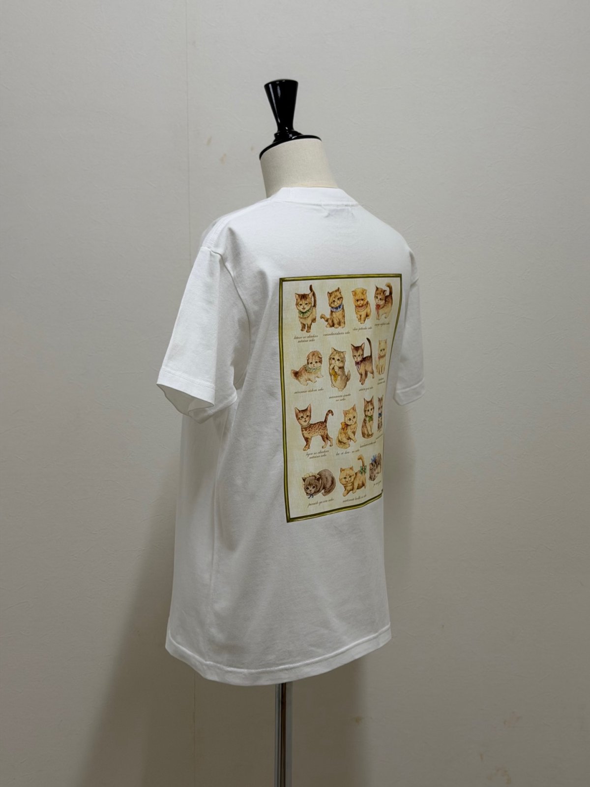 画像4: 【6月中旬〜6月下旬】ぺたぺたこねこ図鑑Tシャツ 3L（長め3L）6680380 (4)