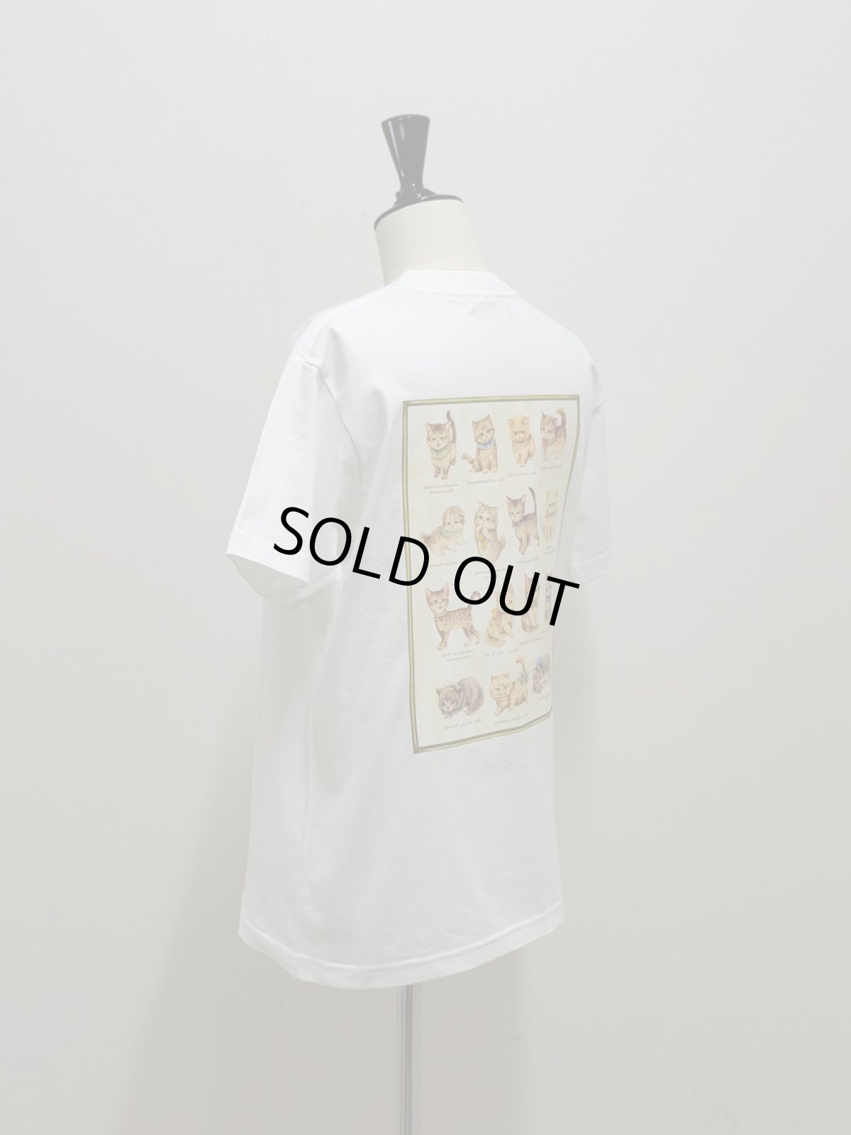画像4: 【6月中旬〜6月下旬】ぺたぺたこねこ図鑑Tシャツ 2XL（メンズサイズ）6680390 (4)