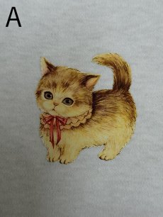 画像5: 【6月中旬〜6月下旬】ぺたぺたこねこ図鑑Tシャツ 3L（長め3L）6680380 (5)