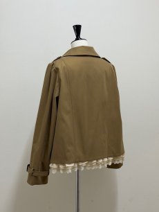 画像4: 【9月下旬〜10月上旬】フリフリトレンチコート（3L）6695060 (4)