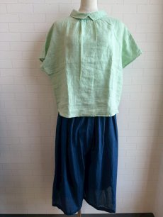 画像4: 【tukuroi】20ozコットンガーゼデニムガウチョパンツ (4)
