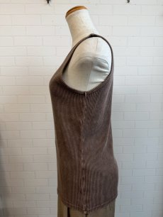画像2: 【hunch】ピグメント製品染めリブタンクトップ (2)