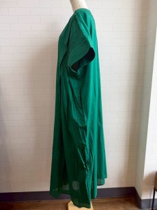 画像2: 【Noia】コットンボイルカフタンワンピース (2)