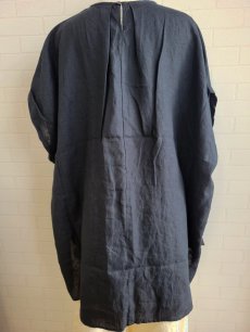 画像3: 【blue willow】リネンタックチュニック BK (3)