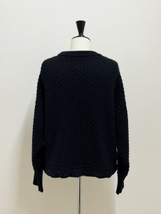 画像14: 【12月上旬〜12月中旬】ぽこぽこ編みリボンプルオーバー（3L） 6625040 (14)