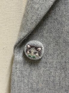 画像5: 【11月中旬〜11月下旬】ねこボタンジャケット（3L）6695160 (5)