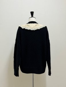 画像11: 【12月上旬〜12月中旬】ぽこぽこ編みリボンカーディガン（3L）6625020 (11)