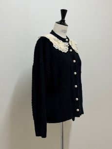 画像10: 【12月上旬〜12月中旬】ぽこぽこ編みリボンカーディガン（3L）6625020 (10)