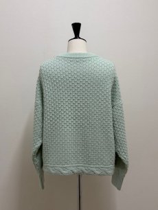 画像9: 【12月上旬〜12月中旬】ぽこぽこ編みリボンプルオーバー（3L） 6625040 (9)