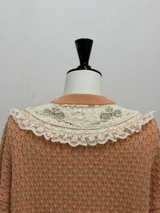 画像18: 【12月上旬〜12月中旬】ぽこぽこ編みリボンカーディガン（3L）6625020 (18)