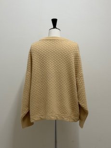 画像5: 【12月上旬〜12月中旬】ぽこぽこ編みリボンプルオーバー（3L） 6625040 (5)
