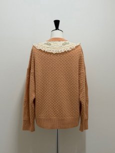 画像17: 【12月上旬〜12月中旬】ぽこぽこ編みリボンカーディガン（3L）6625020 (17)