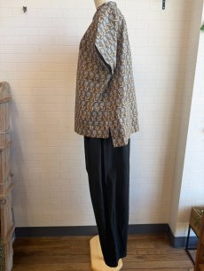 画像5: 【SUN VALLEY】コットンローンボタニカルプリントスタンドシャツ (5)