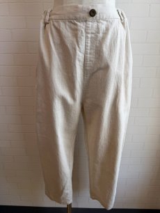画像1: 【ista-ire】6.5oz綿麻甘撚りデニムルーズデニムパンツ (1)
