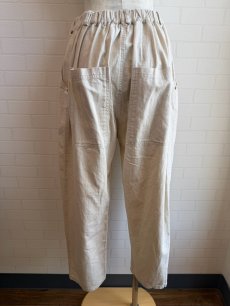 画像3: 【ista-ire】6.5oz綿麻甘撚りデニムルーズデニムパンツ (3)