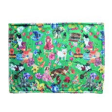画像1: Nathalie Lete Boa Blanket Cats　NL792 (1)
