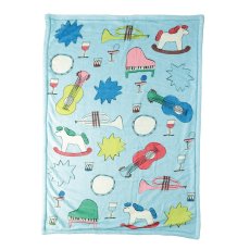 画像1: Olya Double layer Blanket Music fun　OL093 (1)