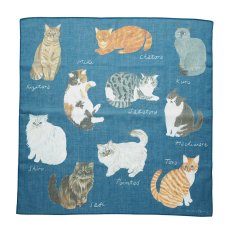 画像1: Matsuo Miyuki Handkerchief Cat type-NV　MM742 (1)