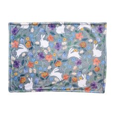 画像1: Matsuo Miyuki Boa Blanket Plants-Rabbits　MM723 (1)
