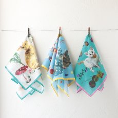 画像2: Nathalie Lete Handkerchief Rabbits-Ivory　NL613 (2)